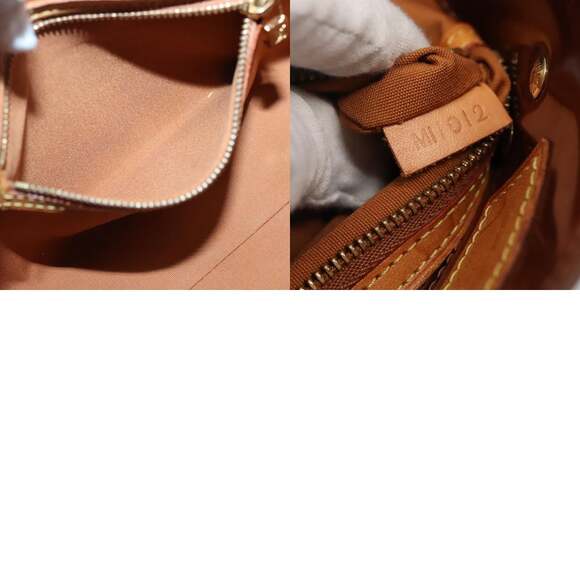 LOUIS VUITTON Monogram Vernis Reade PM Hand Bag Bronze M91146 - Picture 12 of 12